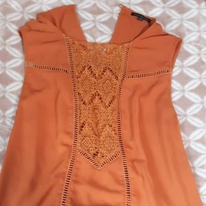 Orange blouse